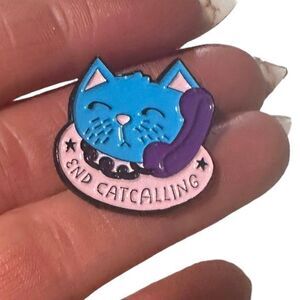 End Catcalling Enamel Pin